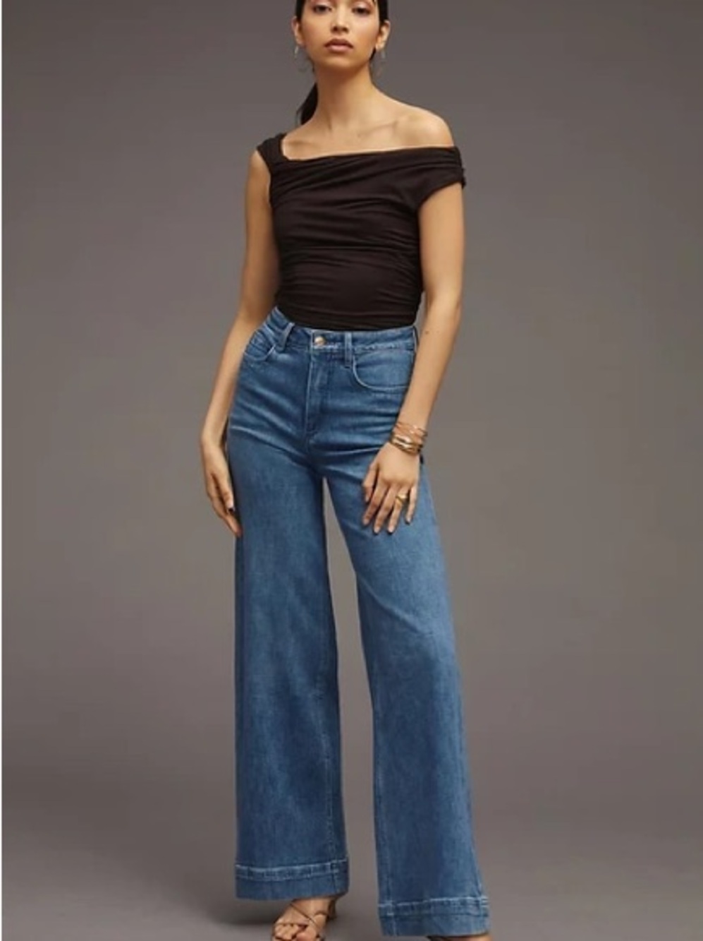 Maeve by Anthropologie The Jada High Rise Wide Leg Denim Jeans